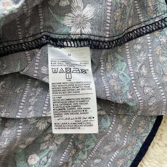 Old Navy - Dark Navy Floral Sun Dress - M - Picture 5 of 5